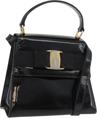 Ferragamo Pre-owned Handbags, female, Black, Size: ONE SIZE Pre-owned Hand Bag
