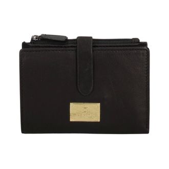 Laura Biagiotti Cartera Compacta de Cuero - Accessories - Mujer - Negro - ONE SIZE