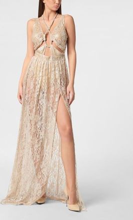 Philipp Plein Long Dress Women in Rose/pink at Nordstrom, Size X-Small