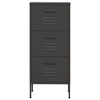 Berkfield Home Storage Cabinet Anthracite 42.5x35x101.5 cm Steel in Dark Grey