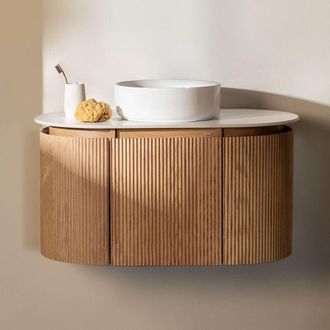 Sklum Set di mobili da bagno in legno Carsone SKLUM