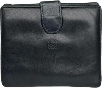 Loewe Pre-owned Madrid Portemonnee - Dames - Vintage Accessoires - Zwart - ONE Size - Leer - Vintage