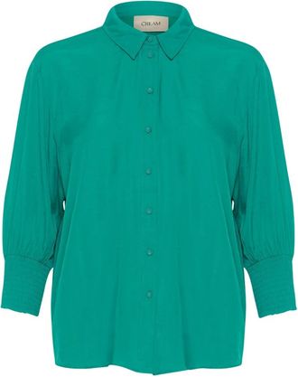 Cream Blouses & Hemden - Dames - Blouses & Shirts - Groen - Maat: 2XL