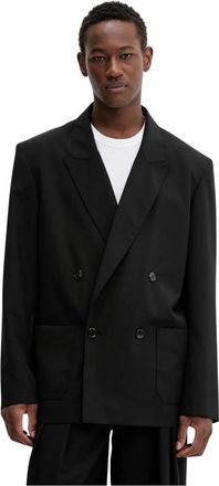 Nanushka Derik Blazer - Heren - Blazers - Zwart - M - Wol - Jassen