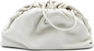 Bottega Veneta Borsa a tracolla The Mini Pouch in pelle di agnello 2012-2025 - Bianco