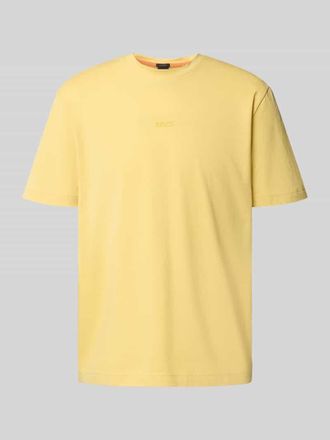 Boss Orange by Hugo Boss BOSS Orange Regular Fit T-Shirt aus Baumwoll-Mix in GELB, Gr&ouml;&szlig;e XXL