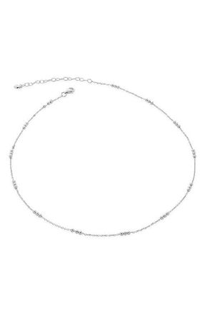 Monica Vinader Triple Beaded Chain Necklace in Silver at Nordstrom