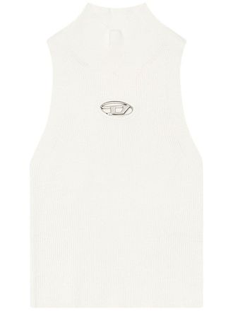 Diesel M-Onervax mock-neck top - women - Viscose/Polyester - S - White