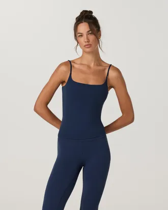 Vuori Clothing AllTheFeels Cami Long | Blue Coast | XS, Size Extra Small