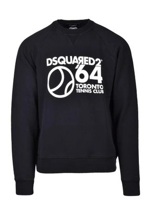 Dsquared2 Cotton Crew Neck Sweatshirt - Black