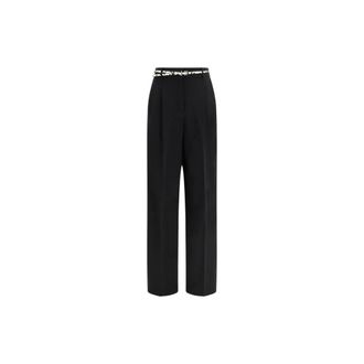 Max Mara Wide Trousers, female, Black, Size: 2XS Triacetate Sleeveless Top with Keyhole Back
