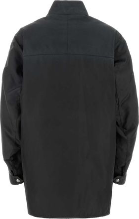 Prada Womens Re-Nylon Puffer Jacket Gray Recycled