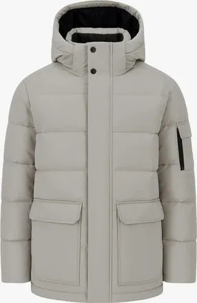 Quartz Co. ALEXANDER | Hooded Recycled Down Winter Jacket in Ice at Nordstrom, Size Xx-Large