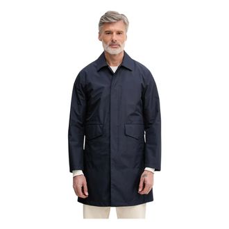 Benetton Gelaagde Parka - Heren - Mantels - Blauw - Maat: XL