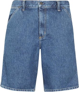 Carhartt Work in Progress Single Knee Short - Heren - Denim shorts - Blauw - W29 - Katoen - Korte Broeken