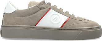 Furla Enjoy Lace Uo Beige Suede Leather Sneakers