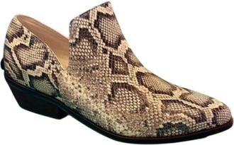 Chocolat Blu Women Cori Ankle Bootie In Light Brown Embossed Snake