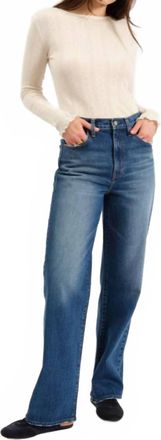 Daze City Straight Jean In Bright Blue