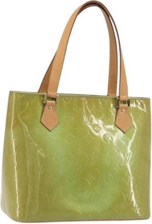 Louis Vuitton Tweedehands leren Louis Vuitton tassen - Dames - Vintage Schoudertas - Groen - ONE Size - Vintage