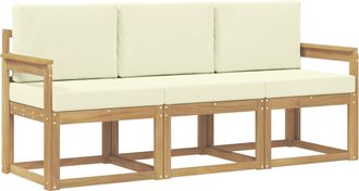 vidaXL Conjunto De Sof&aacute;s De Exterior 3 Uds. Vidaxl