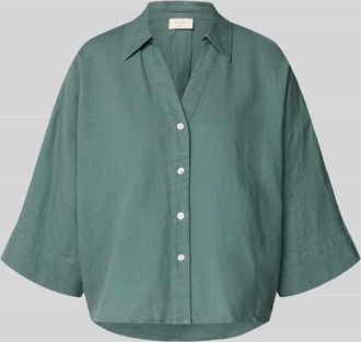 Freequent Boxy Fit Bluse mit V-Ausschnitt Modell Lava in Gruen, Gr&ouml;&szlig;e XXL