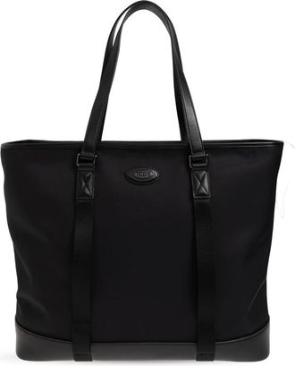Tod's Tas met Medium Logo - Heren - Shoppers - Zwart - ONE Size - Katoen - Tassen