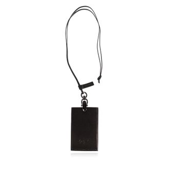 Yohji Yamamoto Accessoires, Heren, Bruin, ONE Size, Leer, Leren Kaarthouder