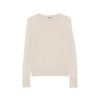 Aragona Ribbed-trim Crew Neck Sweater