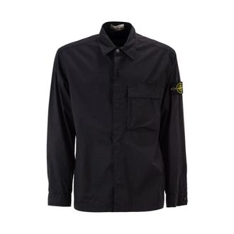 Stone Island Casual Shirts - Heren - Zomerjassen - Blauw - XL - Jassen