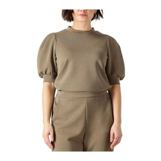 Notre-V Overhemden, Dames, Bruin, S, Polyester, Nv-Frigie Trui