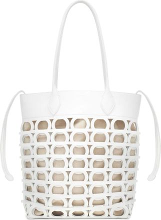 Ferragamo Borsa tote Gancini piccola - Bianco