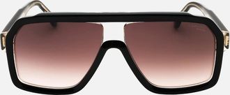 Carrera Mens Carrera Black Bold Framed Sunglasses - Size: ONE size