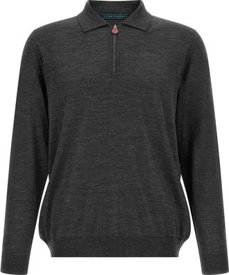 Kiton Wool polo shirt 14 microns