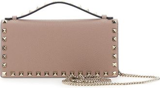 Valentino Garavani Womens Mini Leather Bag Pink Calf