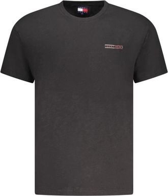 Tommy Hilfiger Zwarte Katoenen Heren T-Shirt - Heren - T-shirts - Zwart - S - Katoen - Tops