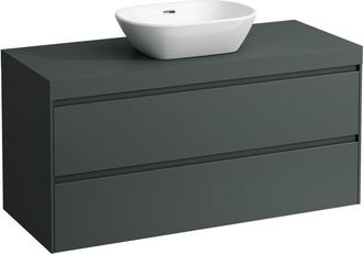 Laufen Lani Encimera De Lavabo Gris Tr&aacute;fico Incl. Mueble Bajo - Laufen