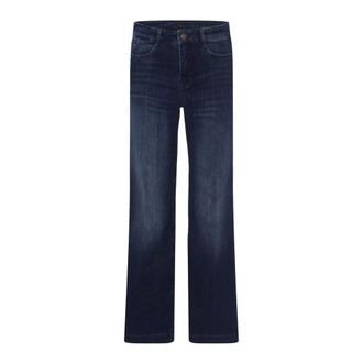 M.A.C Straight Jeans, female, Blue, Size: 2XL Wide Leg Cobalt Blue Jeans