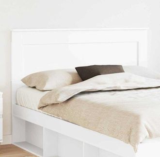 vidaXL Headboard with Headboard White 150 cm Engineered Wood vidaXL