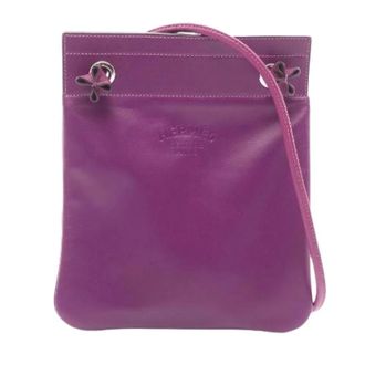 Herm&egrave;s Pre-owned Sac Aline Mini schoudertas - Dames - Pre-owned - Paars - Maat: ONE Size Leer
