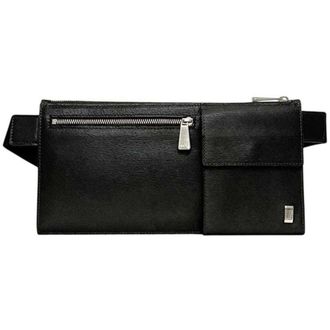 Dunhill Brown Dark Brown Leather Sling Bag (Pre-Owned)