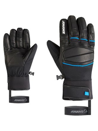 Ziener Skihandschuhe ZIENER GOMIN-Z AS glove man, Herren, Gr. 10.5, schwarz (schwarz.persian blau), Materialmix, Handschuhe Skihandschuhe