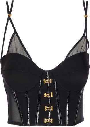 Elisabetta Franchi Classic Black Top With Flattering Silhouette