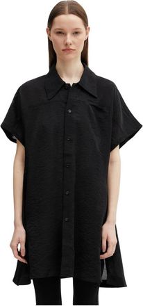 Yohji Yamamoto Sobrecamisa utilitaria de manga corta - Jackets - Mujer - Negro - S