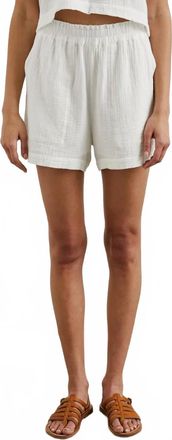 Rails Leighton Cotton Short In White