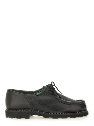 Paraboot Michael Black Leather Moccasins