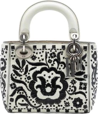 Dior Pre-owned Lady Dior - Dames - Vintage Handtas - Wit - ONE Size - Leer - Vintage