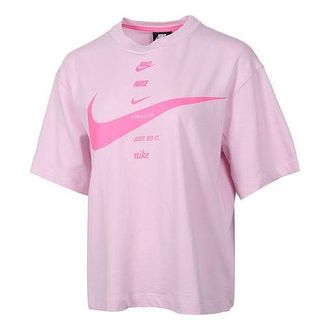 Nike (WMNS) Nike Sportswear Short Sleeve Crop Tee Pink CU5683-663