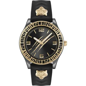 Plein Sport Eclipse Silicone Strap Watch, 36mm in Black at Nordstrom Rack
