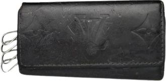 Louis Vuitton Pre-owned Leren Sleutelhanger - unisex - Vintage Accessoires - Zwart - ONE Size - Leer - Vintage