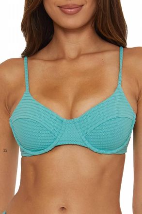 BECCA by Rebecca Virtue Underwire Bikini Top In Mineral
